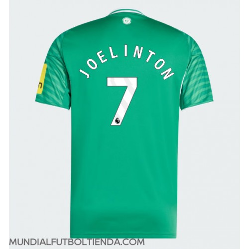 Camiseta Newcastle United Joelinton #7 Segunda Equipación Replica 2025-26 mangas cortas